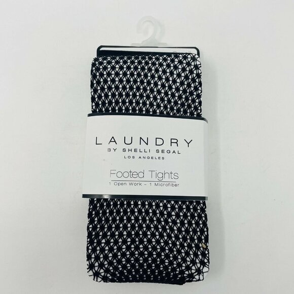 Laundry Shelli Segal Small 2 Pairs Footed Tights - Picture 1 of 4